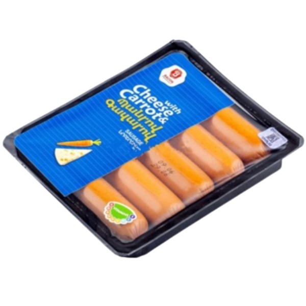 Sausages "Bacon" with cheese and carrots 5pcs 250g