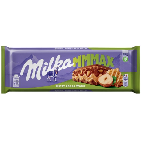 Шоколад "Milka" с дробленым фундуком и вафлей 270г