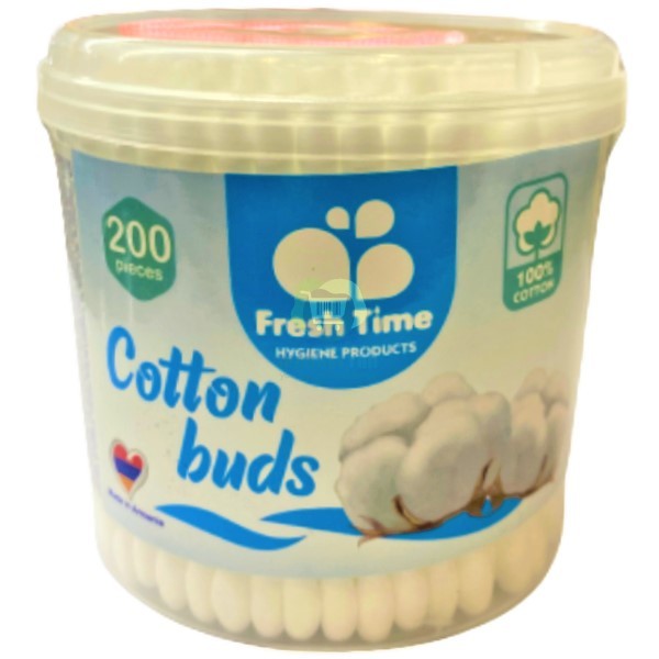Cotton buds "Fresh Time" 200pcs