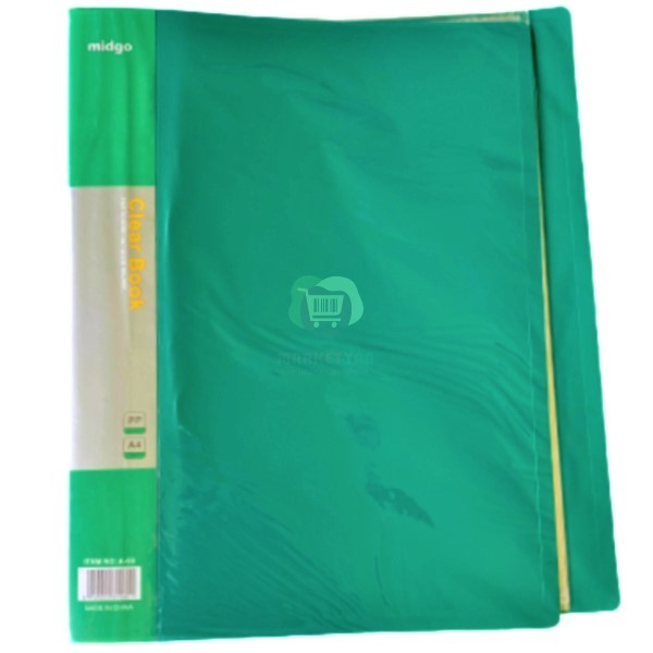 Թղթապանակ «Midgo Clear Book» A4 կանաչ 60 ֆայլեր
