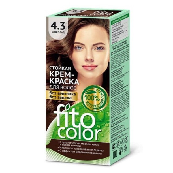 Hair dye "Fito color" 4.3 115ml