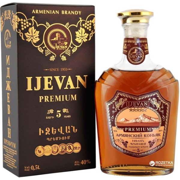 Cognac "Ijevan" Premium 5 Year Old 0.5l