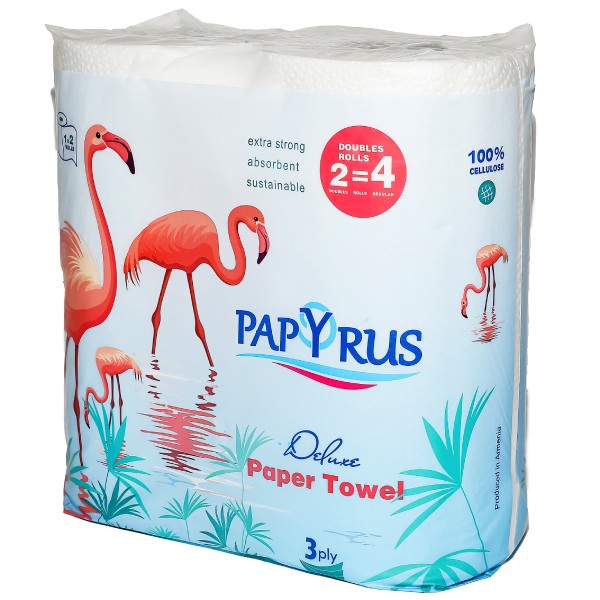 Бумажное полотенце "Papyrus" делюкс 2 уп.