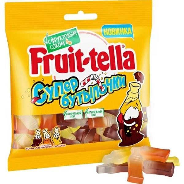 Желе "Fruit-tella" супербутылки 100г