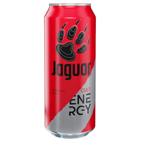 Energy drink "Jaguar" Cult non-alcoholic can 0.5l