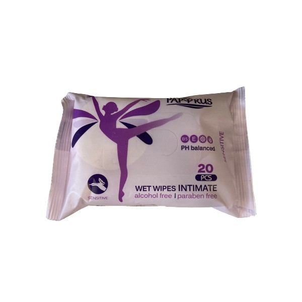 Wet wipes "Papyrus" intimate 20 pieces