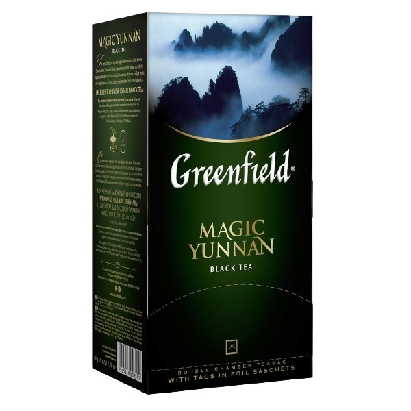 Чай "Greenfield" Magic Yunnan черный 25пак*2г