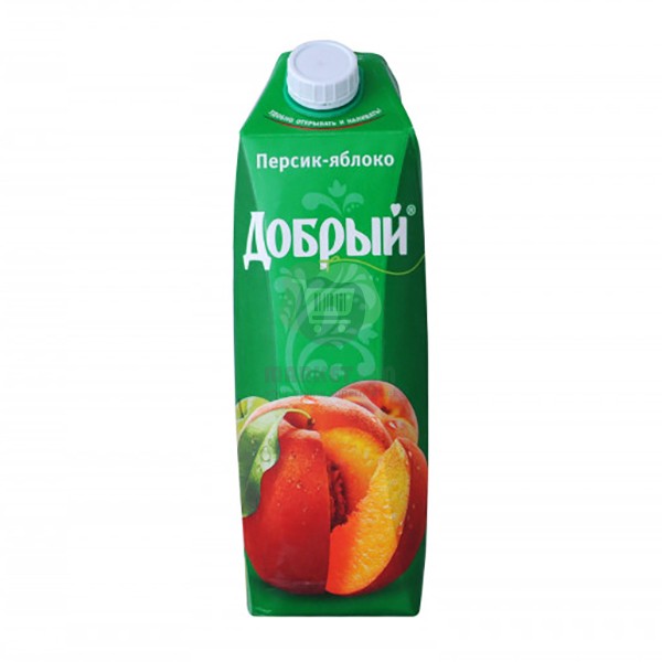 Juice "Dobry" peach, apple 1l