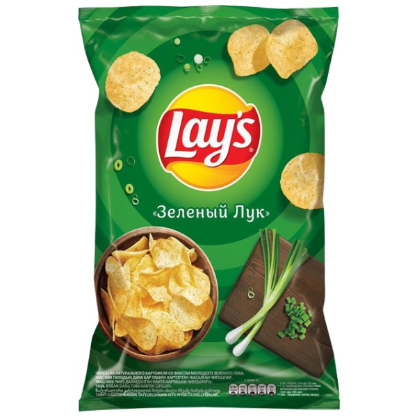 Чипсы "Lays" зеленый лук 140г