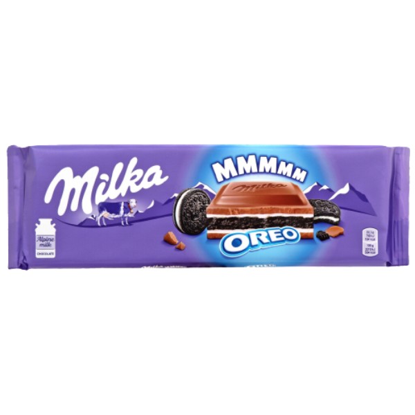 Chocolate "Milka" with pieces of Oreo cookies 300g