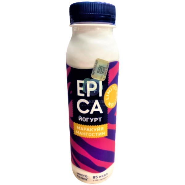 Питьевой йогурт "Epica" маракуйя мангостин 2.5% 290г
