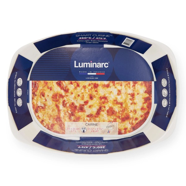 Հրակայուն ապակե տարա «Luminarc» Սմարթ ուղղանկյուն 34*25սմ
