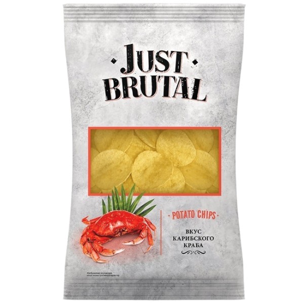 Chips "Just Brutal" with Caribbean crab flavor 85g