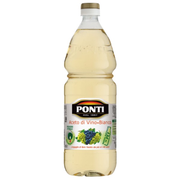 Уксус "Ponti" желтый виноградный 6% 1л