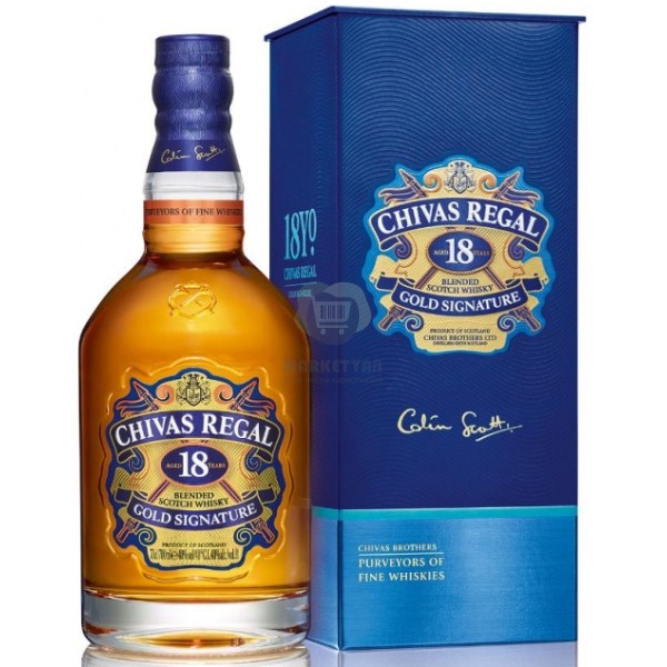 Whiskey "Chivas Regal" 18 t 40% 0.7l