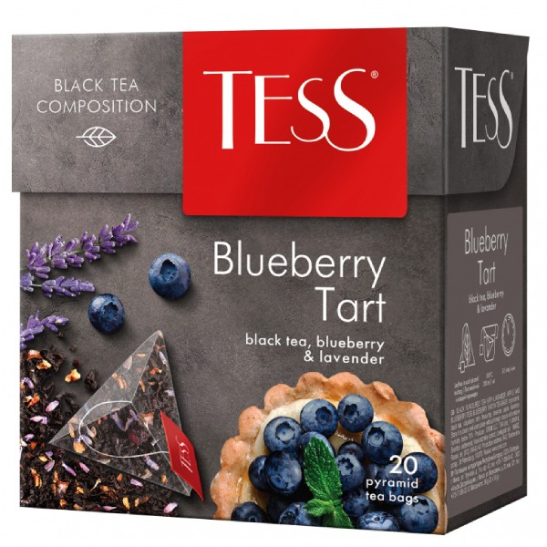 Black tea "Tess" blueberry 20 stacks