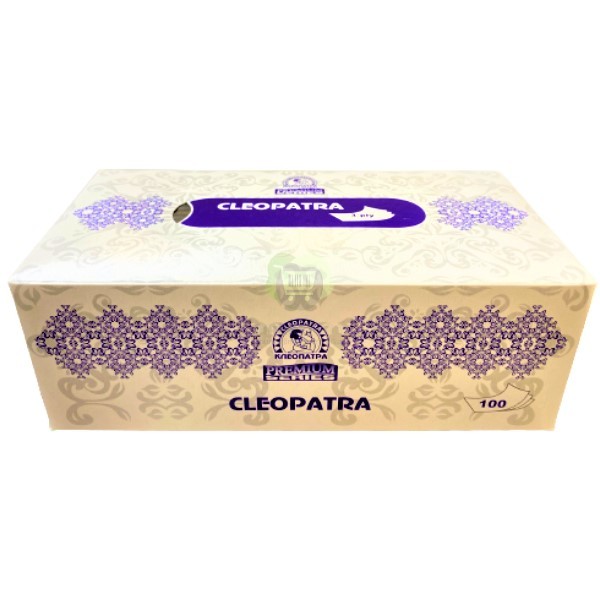 Салфетки "Cleopatra" Premium Series трехслойные в коробке 100шт
