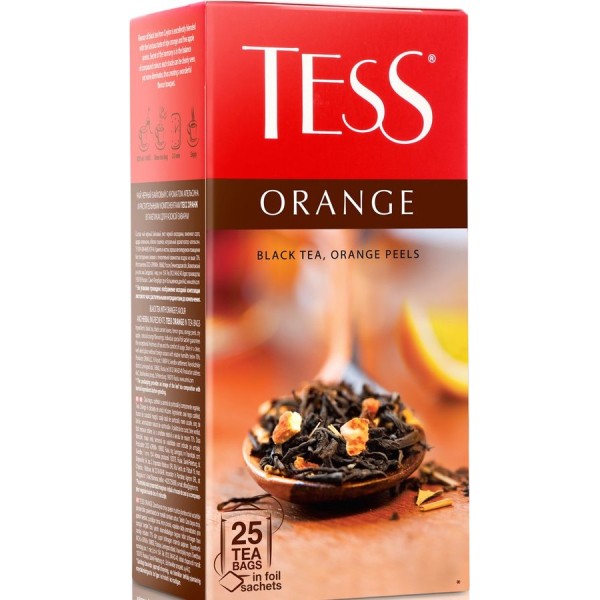 Սև թեյ «Tess» Օրանժ 25 փաթեթ