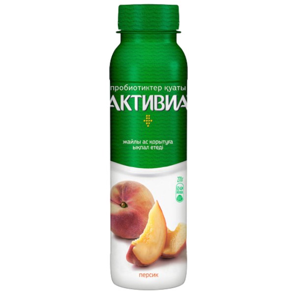 Bio-yogurt drinking "Danone" Activia 2.1% with peach 270g