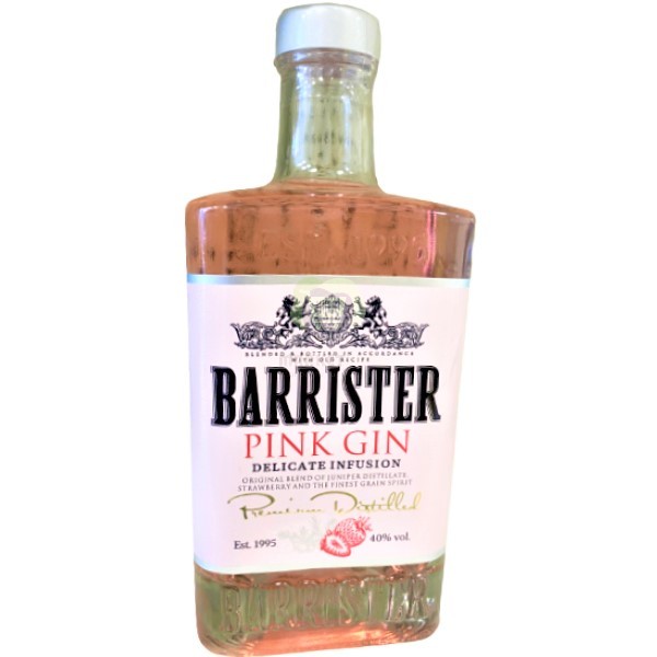 Джин "Barrister" розовый 40% 0.7л