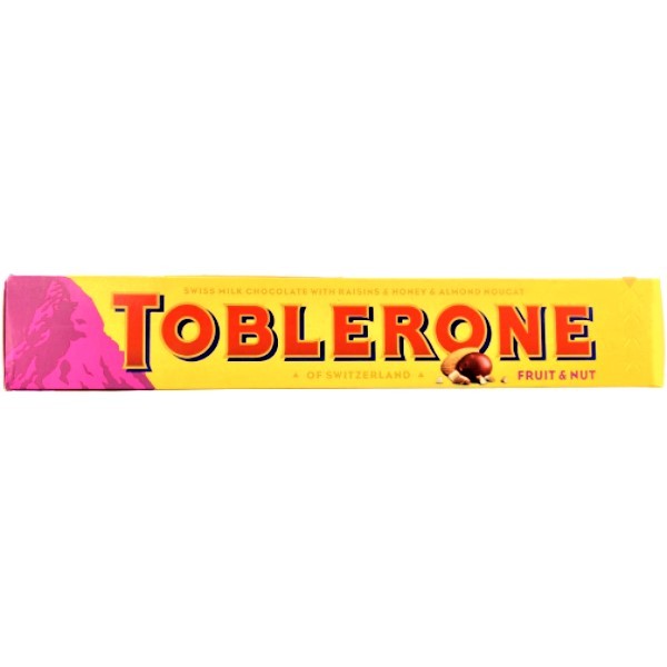 Chocolate bar "Toblerone" fruits and nuts 100g