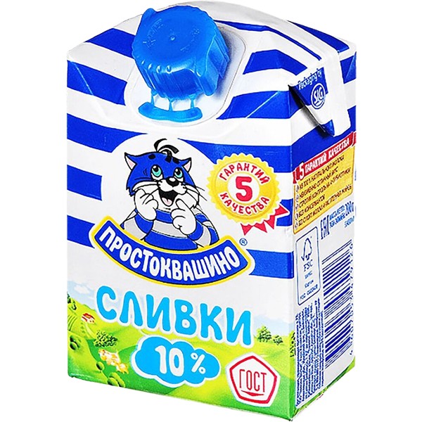 Cream drink "Prostokvashino" 10% 205ml
