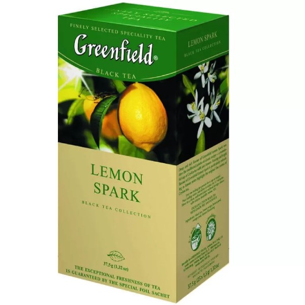 Black tea "Greenfield" lemon 25 packets