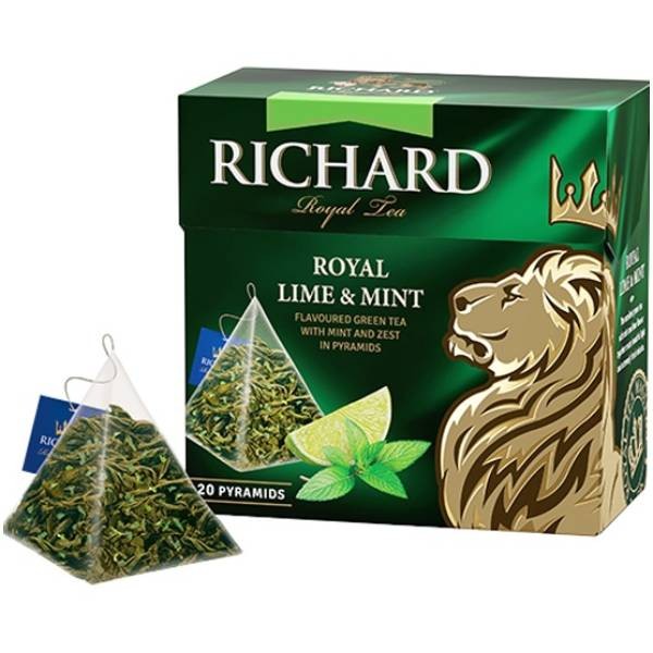 Tea "Richard" royal green lime and mint 25pcs