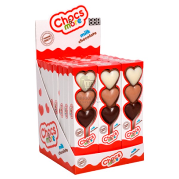Шоколадные сердечки "Chocs&More" 25г