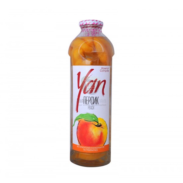 Compote "Yan" peach 930 ml