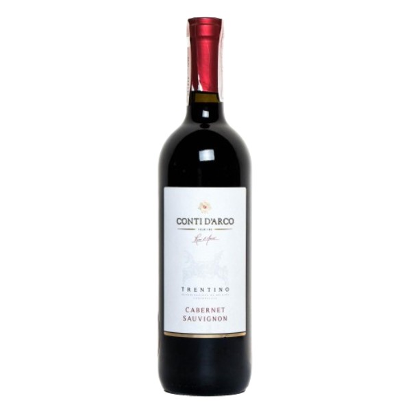 Գինի «Conti D'Arco» Տրենտինո Կաբերնե Սովինյոն կարմիր կիսաանապակ 12,5% 750մլ