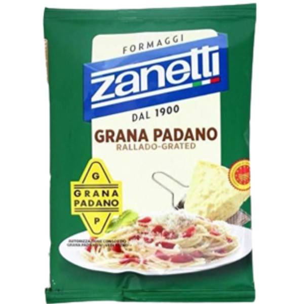 Сыр пармезан "Zanetti" Grana Padano тертый 32% 40г