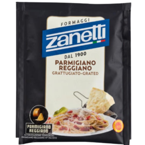 Parmesan cheese "Zanetti" Parmigiano Reggiano grated 32% 40g