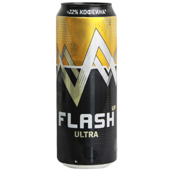 Energy drink "Flash Up" with orange flavor carbonated non-alcoholic 0.45l