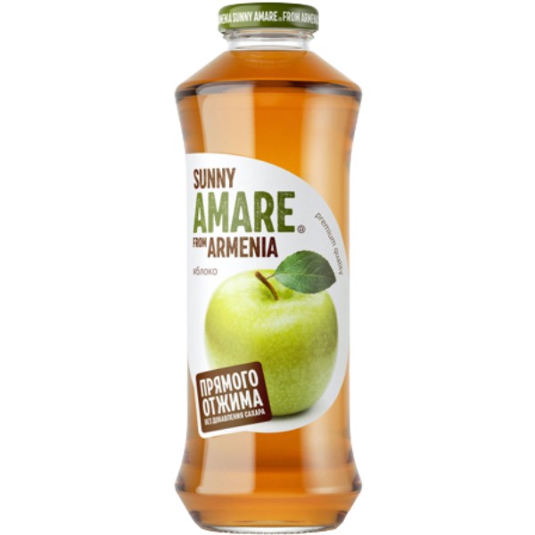 Juice "Amare" apple freshly squeezed g/b 750ml