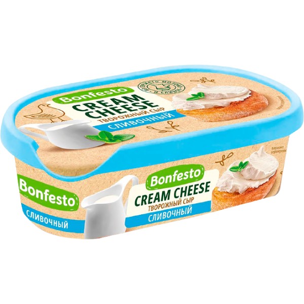 Сыр творожный "Bonfesto" сливочный 65% 140г
