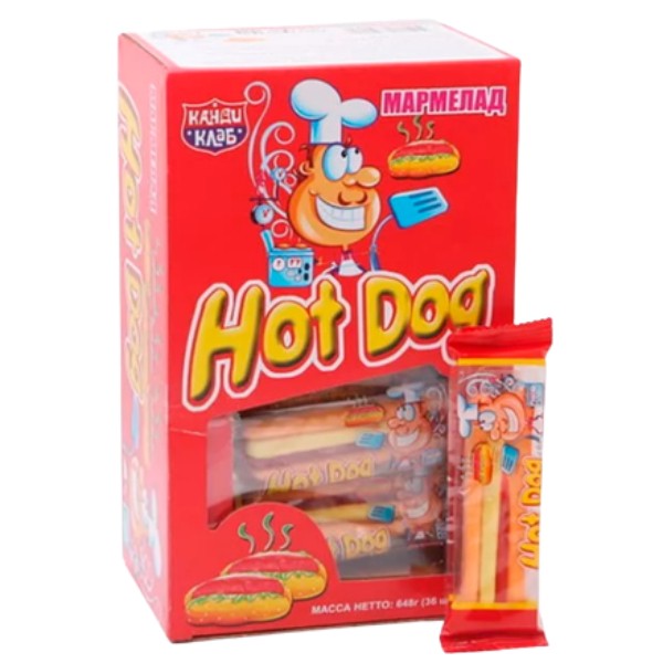 Marmalade chewing "Candy Club" Hot Dog 18g