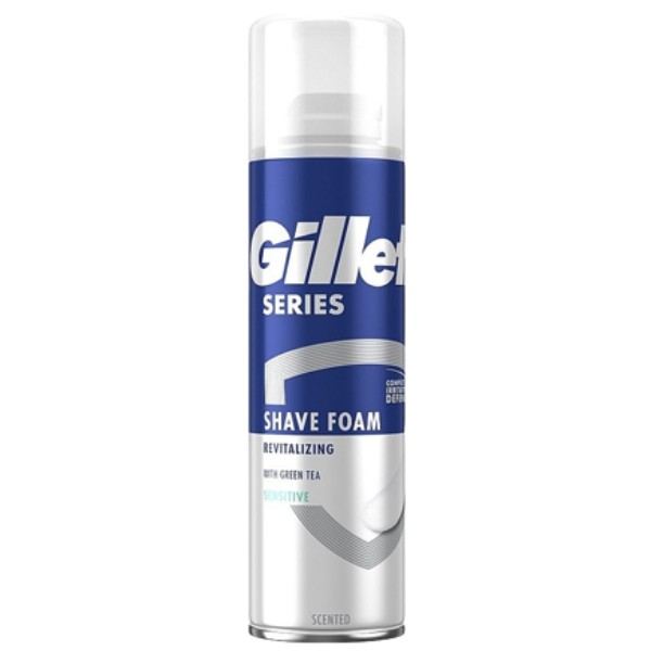 Гель для бритья "Gillette" Series с зеленым чаем для чувствительной кожи 200мл