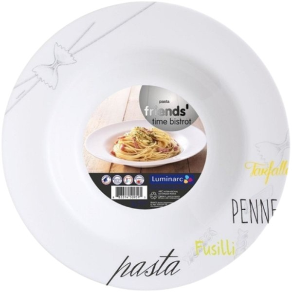 Dish for pasta "Luminarc" Friends Time Bistro glass 29 cm 1pcs