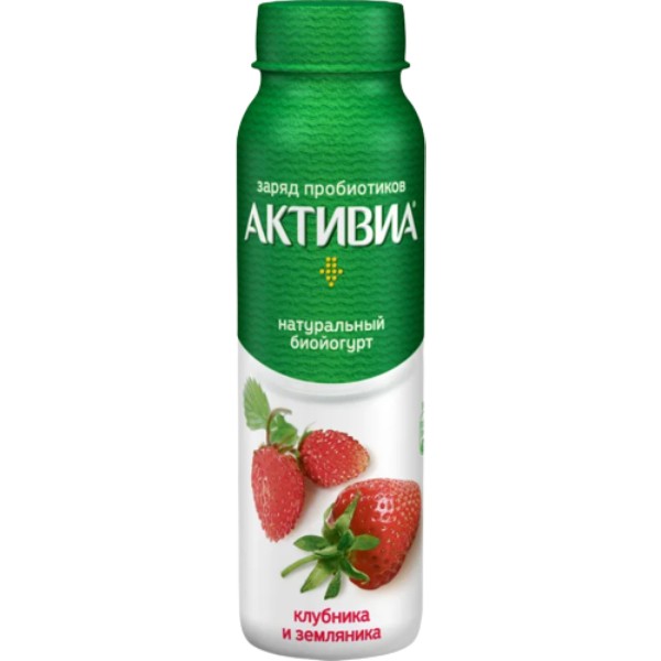 Bio-yogurt drinking "Danone" Activia 2.1% with strawberry 270g