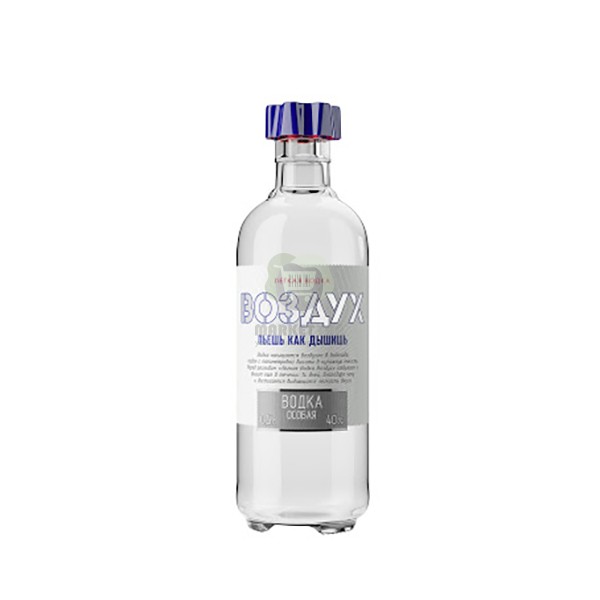 Vodka "Vozdukh" white 40% 0.5l