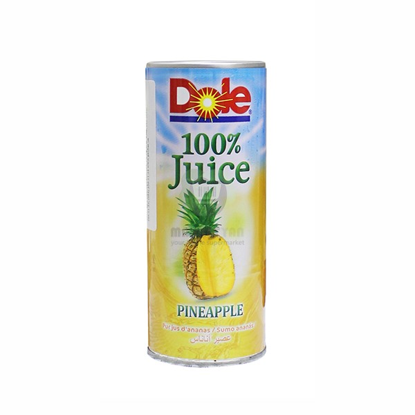 Natural juice "Dole" pineapple 250 ml