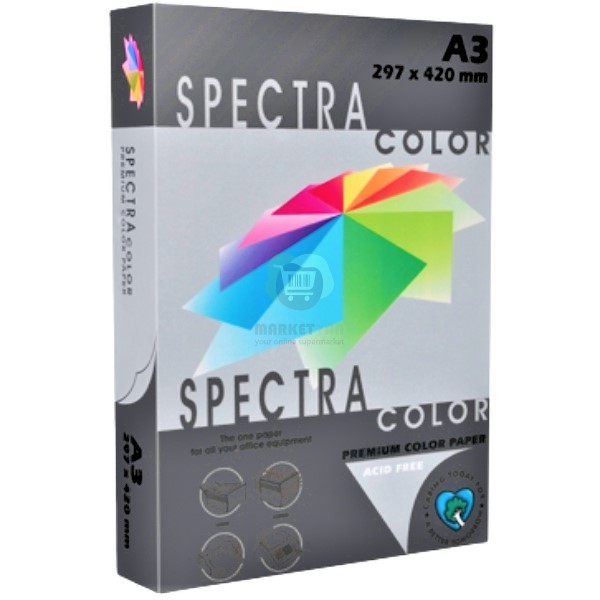 Цветная бумага "Sinar Spectra" черная офисная для принтера