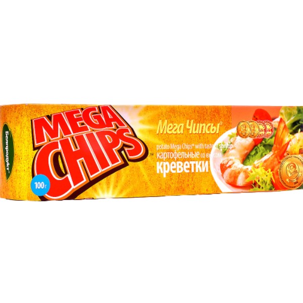 Chips "MegaChips" potato with shrimp flavor 100g