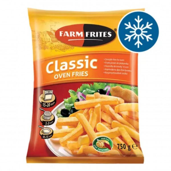 Frozen potato fries "Farm Frites" 750g