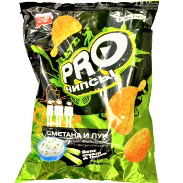 Chips "Pro" sour cream and onion 150g