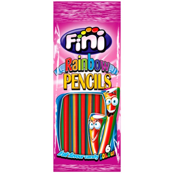 Marmalade chewing "Fini" Tornado rainbow pencils 90g