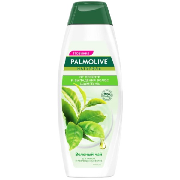 Шампунь "Palmolive" Натурэль зеленый чай от перхоти и выпадения волос 380мл