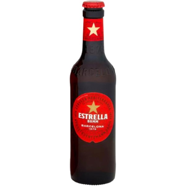 Beer "Estrella Damm" 4.6% g/b 0.33l