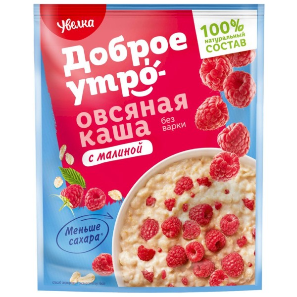 Oatmeal porridge "Uvelka" with raspberries 40g